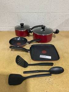 lot 308 image: TEFAL Super Cook 9 pc set
