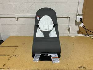 lot 138 image: BabyBjrn Bouncer Balance Soft, WovenJersey, Dark 2-in-1 Adjustable Baby Bouncer Seat and Toddler Chair