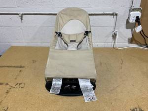 lot 139 image: BabyBjrn Bouncer Balance Soft, WovenJersey, Dark 2-in-1 Adjustable Baby Bouncer Seat and Toddler Chair