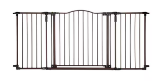 lot 107 image: Toddleroo by North States - Deluxe Dcor Safety Gate Extra Wide Baby Gate