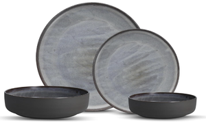 lot 131 image: 16PCS Fortessa Northern Lights Stoneware Dinnerware Set