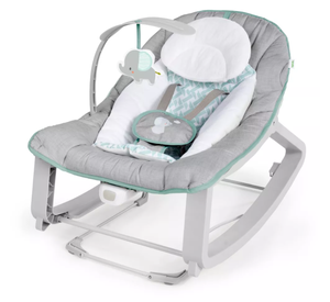 lot 136 image: Ingenuity Keep Cozy 3-in-1 Grow with Me Baby Bouncer, Rocker & Toddler Seat