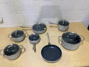 lot 447 image: 13 The Cellar Piece Pot and Pan Set Gray