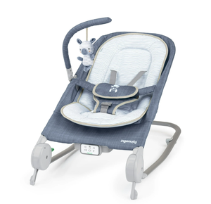 lot 207 image: Ingenuity Happy Belly Rock-to-Bounce Infant Baby Massage Seat,Bouncer and Rocker For Ages 0-6 Months