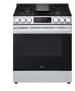 LG 5.8 cu.ft. Smart Gas Single Oven Slide-in Range, Air Fry, Fan Convection, EasyClean, Self Clean, ThinQ, Printproof Stainless Steel