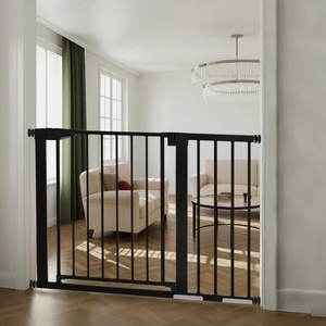 lot 146 image: Comomy 29.5-43.3 Extra Wide Safety Baby Gate for Stairs Doorways
