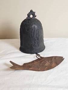 lot 120 image: Bonsho Spelter Temple Bell