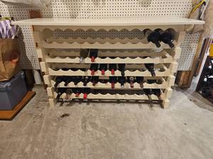 lot 121 image: Tongue and Groove Wine Rack