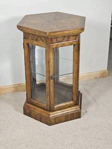 lot 65 image: Hexagonal Curio Side Table from Drexel