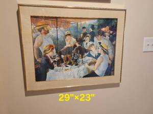 lot 96 image: Luncheon of the Boating Party Print by Pierre-Auguste Renoir