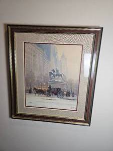 lot 13 image: Fifth Avenue Numbered & Signed Print by Gerald Harvey Jones