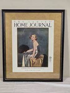 lot 77 image: Framed 1924 Ladies Home Journal Magazine Cover