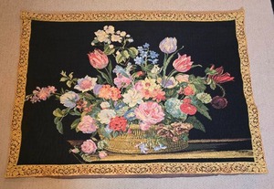 lot 98 image: Stunning Still-Life Tapestry - Tapestries Ltd.