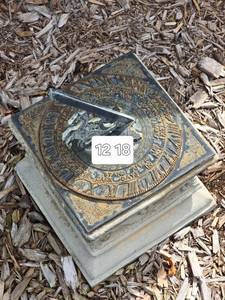 lot 138 image: Concrete Base Garden Sundial