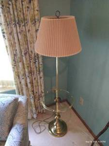 lot 14 image: Floor LampGlass Table