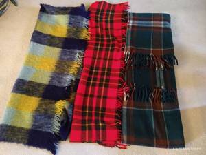 lot 17 image: Mohair, Wool & Wool Like Blankets