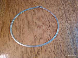 lot 46 image: 925 Sterling Italy Necklace 16 Long