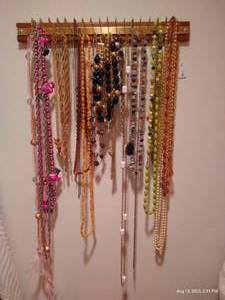 lot 138 image: Wall of Costume Jewelry