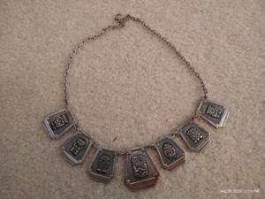 lot 156 image: Mexican () Necklace 90% Silver TESTED