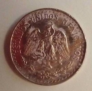 lot 161 image: 1945 Mexico Gold 2 Pesos Coin