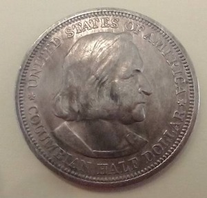 lot 162 image: 1893 Columbus Commemorative Silver Half Dollar