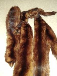 lot 189 image: Vintage Five-Pelt Mink Stole Scarf by Albrecht