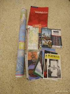 lot 230 image: Travel Maps, North America Atlas Map, Play Bills, Etc