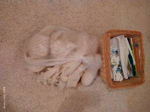 lot 271 image: Skeins of Yarn, Material Scraps & Crafting Books