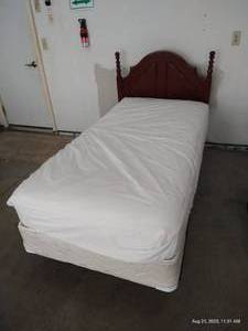 lot 272 image: Twin Headboard & Frame w Contents