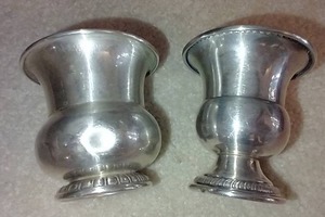 lot 315 image: (2) Small Sterling Silver Cups