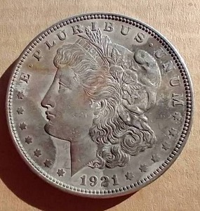 lot 323 image: 1921-D Morgan Dollar