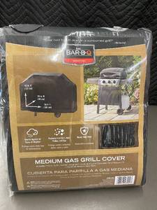 lot 28 image: Mr. Bar-B-Q Medium Gas Grill Cover Heavy-Duty Vinyl 59x19x42 in