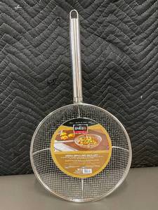 lot 43 image: Mr. Bar-B-Q Signature Mesh Grilling Skillet with Long Handle