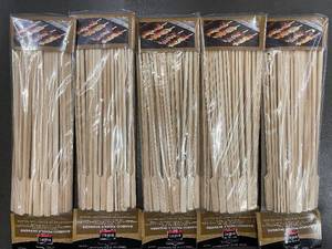 lot 49 image: Lot of 5 Packs Mr. Bar-B-Q Bamboo Paddle Skewers 12 inch 50 Count Each
