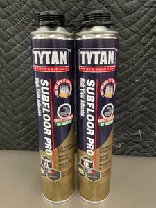 lot 243 image: Pair of Tytan Subfloor Pro High Yield Adhesive 29 oz Cans