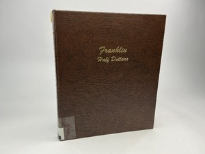 lot 1 image: Complete 35pc Set of Franklin Silver Half Dollars in Dansco Album