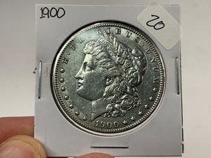 lot 20 image: 1900 Morgan Silver Dollar