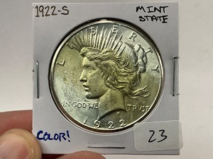 lot 23 image: 1922-S Peace Silver Dollar