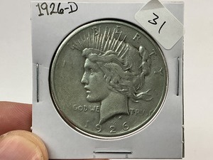 lot 31 image: 1926-D Peace Silver Dollar