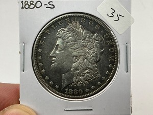 lot 35 image: 1880-S Morgan Silver Dollar
