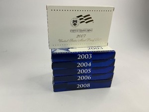 lot 39 image: 6x Run of Proof Sets from 2003-2008