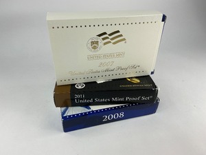lot 41 image: 3x Proof Sets from 2007-2011