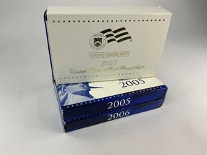 lot 45 image: 3x Run of Proof Sets from 2005-2007