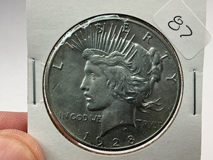 lot 87 image: 1928 Silver Peace Dollar  1 of 24 Coin in Complete Set