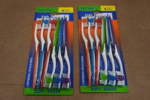 lot 152 image: 2 Dr Fresh 6-Packs Tooth Brushes - Soft