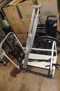 lot 154 image: Assorted Medical - Crutches, Wheel Chair, Bed Rail