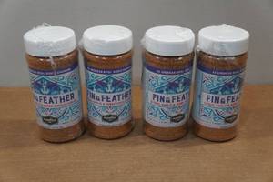 lot 197 image: 4 Plowboys Fin & Feather Citrus, Garlic and Herb Seasoning - 12oz