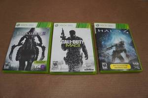 lot 208 image: 3 XBOX 360 Games - Darksiders II, Call of Duty, Halo 4