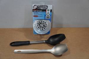 lot 252 image: Universal Hair Catcher for Drain with Two Ladles