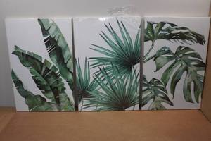 lot 63 image: Set of 3 Canvas Wall Art - 16x24
